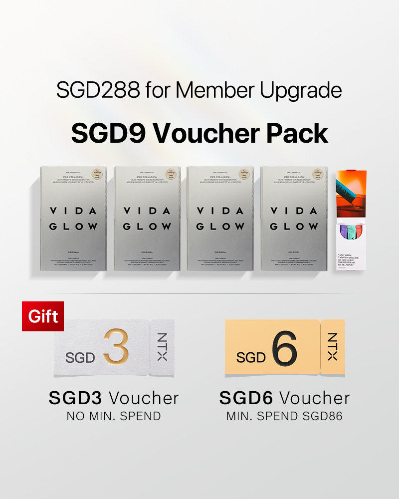 【Member Upgrade】Vida Glow Pro Collagen+*4 + Collagen*6 sachets Free SG