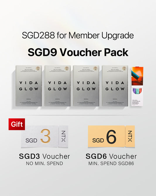 【Member Upgrade】Vida Glow Pro Collagen+*4 + Collagen*6 sachets Free SG
