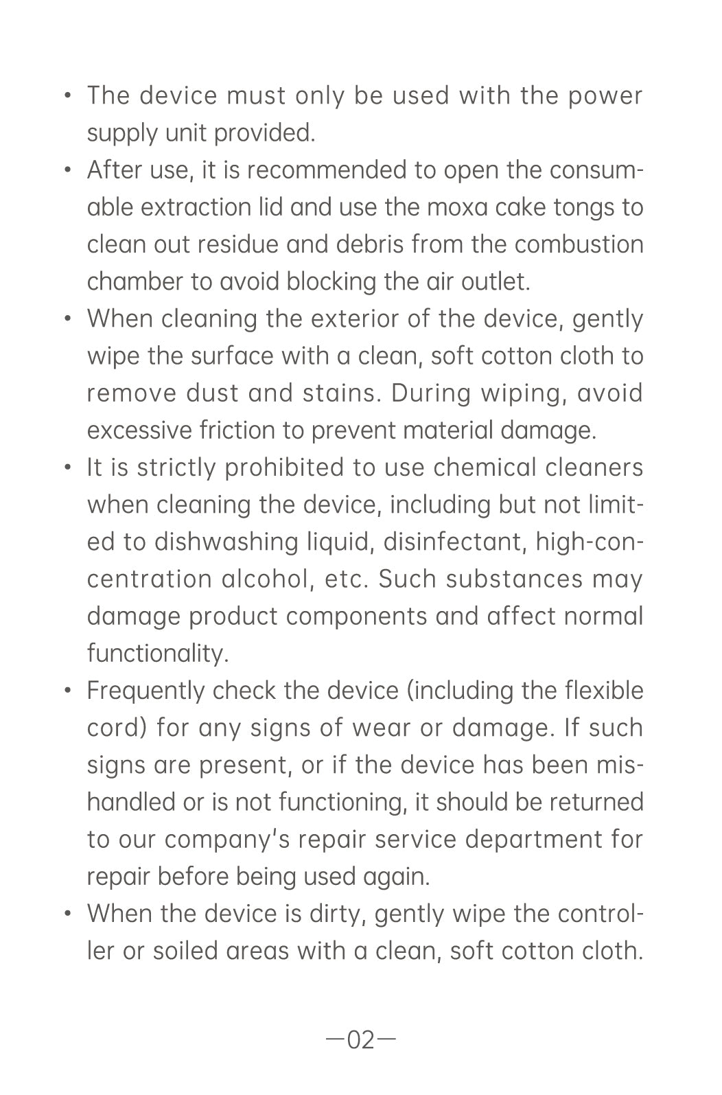 High-Power Yang-Warming Device AYS-100 official English manual page 4