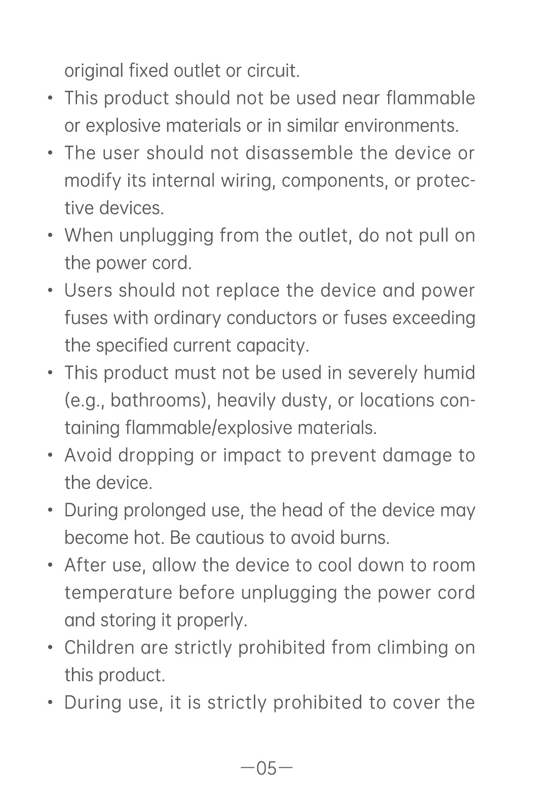 AiYiSheng AYS-100 High Power Yang Warming Moxibustion Device official English manual page 7