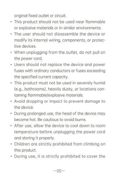 AiYiSheng AYS-100 High Power Yang Warming Moxibustion Device official English manual page 7