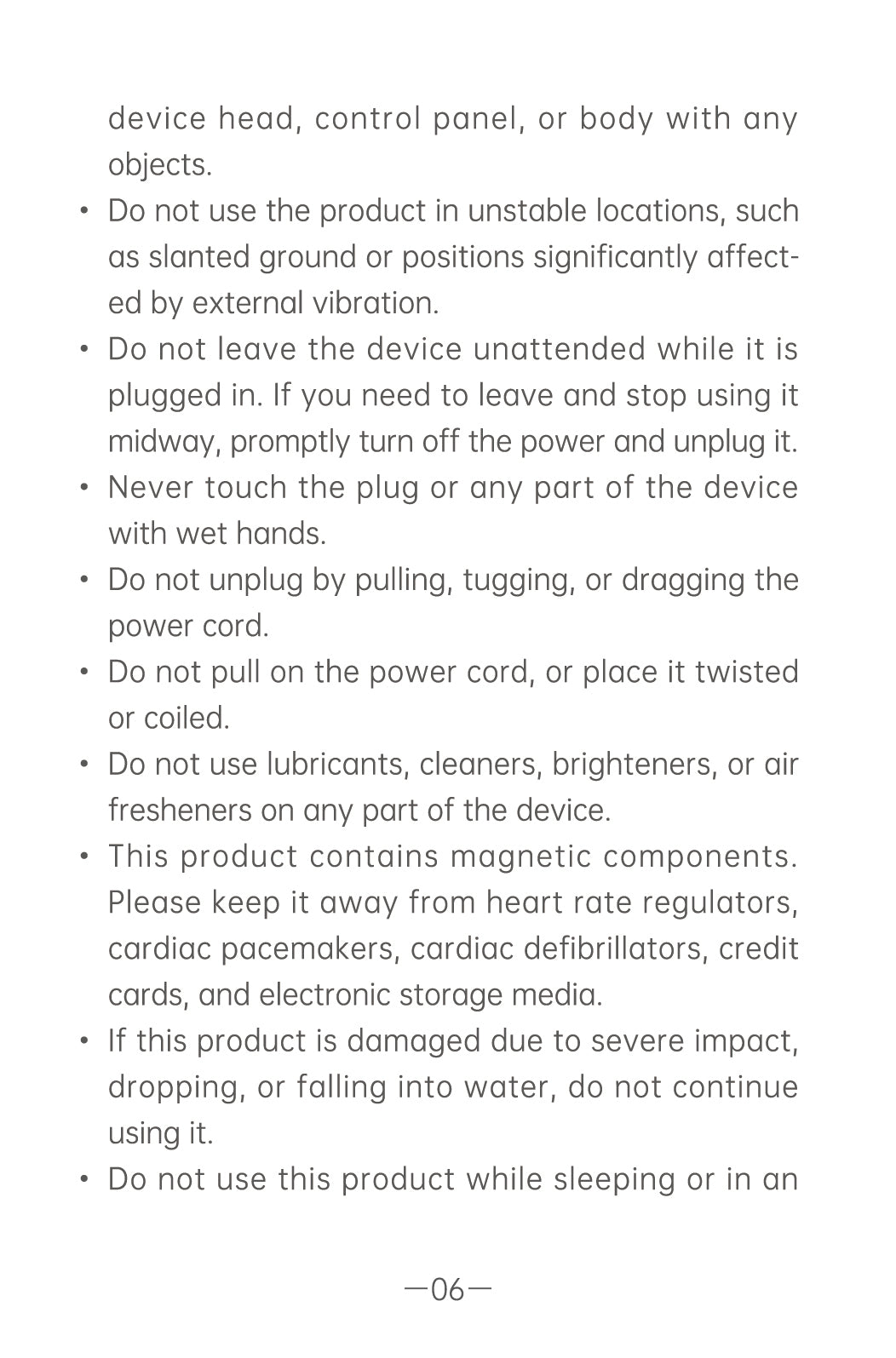 AiYiSheng AYS-100 High Power Yang Warming Moxibustion Device official English manual page 8