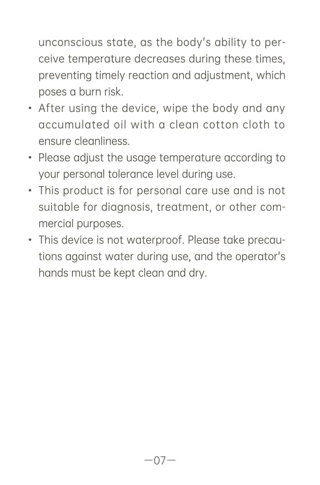 AiYiSheng AYS-100 High Power Yang Warming Moxibustion Device official English manual page 9