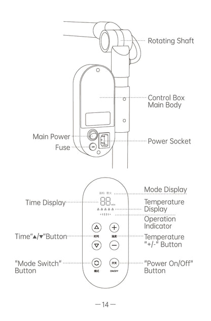 AiYiSheng AYS-100 High Power Yang Warming Moxibustion Device official English manual page 16