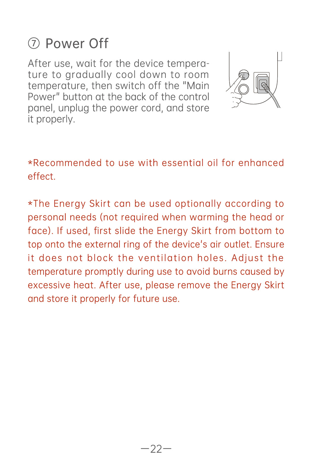 AiYiSheng AYS-100 High Power Yang Warming Moxibustion Device official English manual page 24
