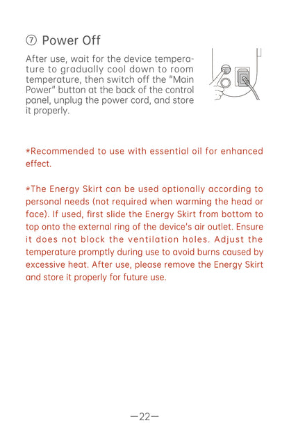 AiYiSheng AYS-100 High Power Yang Warming Moxibustion Device official English manual page 24