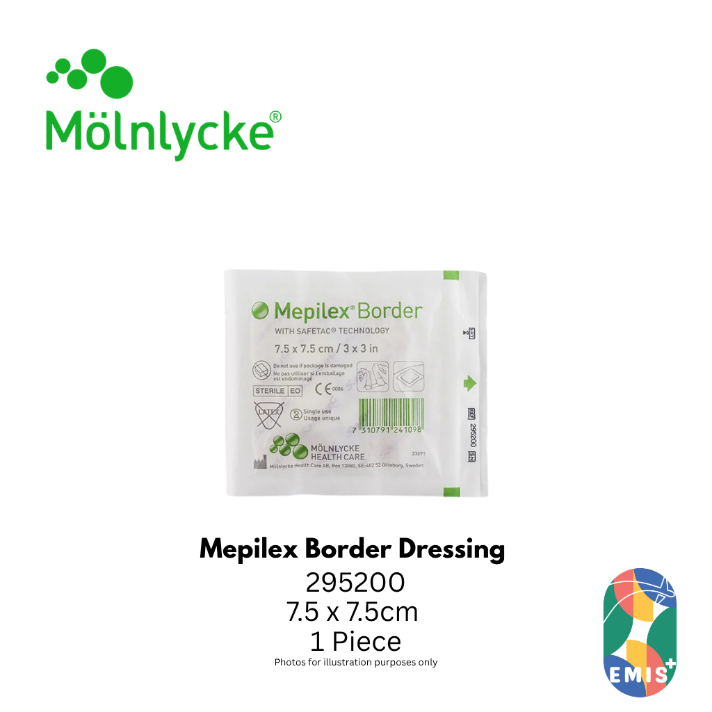 Molnlycke Mepilex Border Dressing 7.5 x 7.5cm Piece