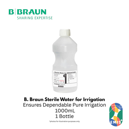 B.Braun 灌溉用无菌水 1000ml - 高品质，即用型