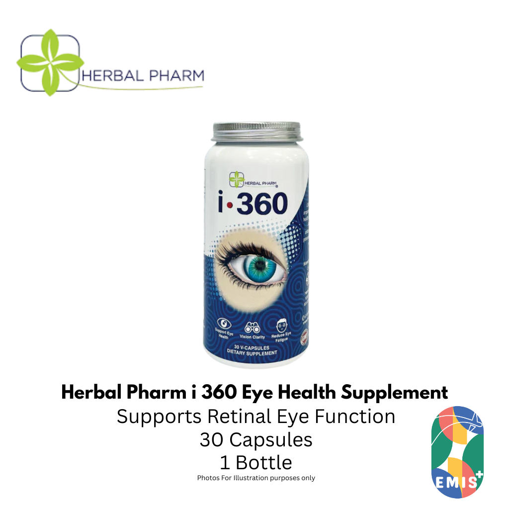 Herbal Pharm i 360 Eye Health Supplement with Lutein and Zeaxanthin 30 V Capsules