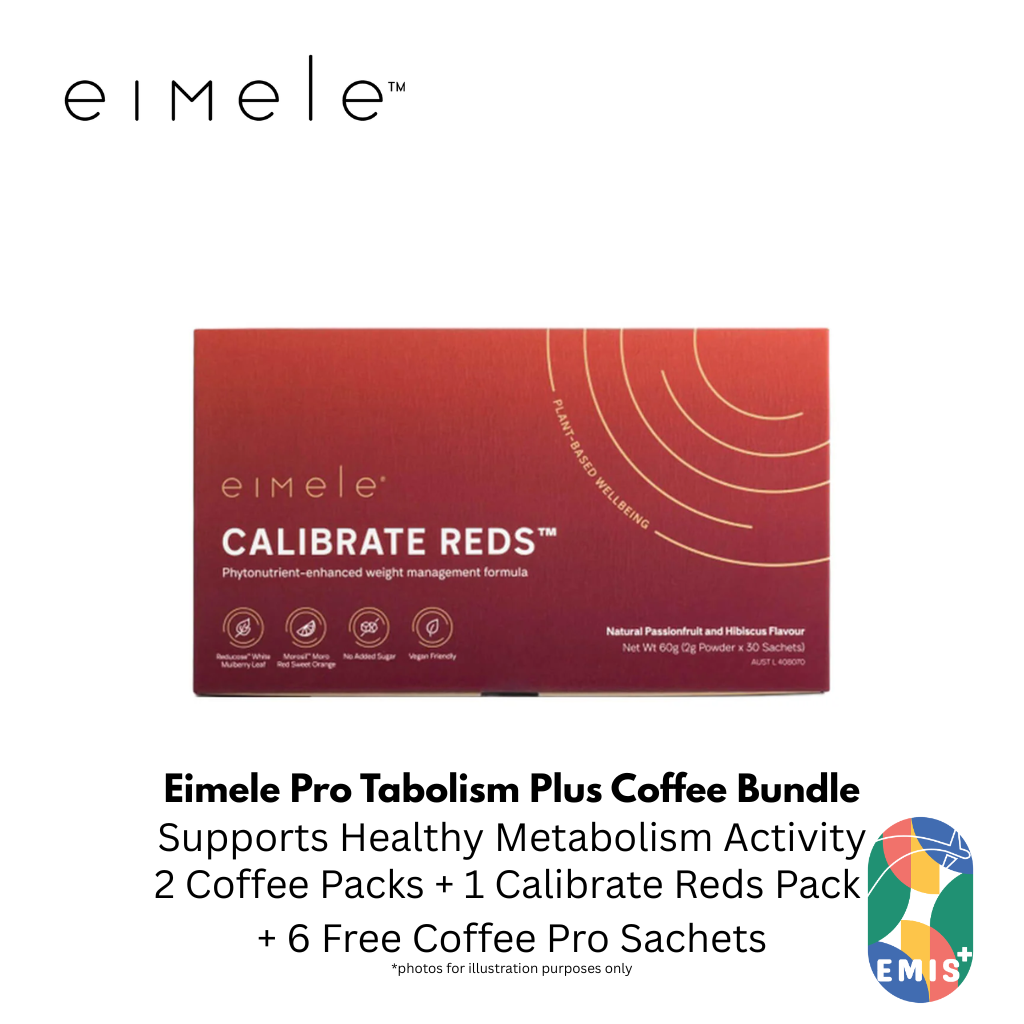 Eimele Pro Tabolism Plus Coffee Bundle with Calibrate Reds and Free Coffee Pro Sachets