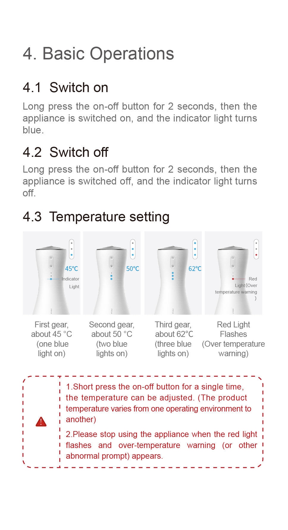 Stone Needle Massage Appliance, Cordless Edition AYS-020 official English manual page 5
