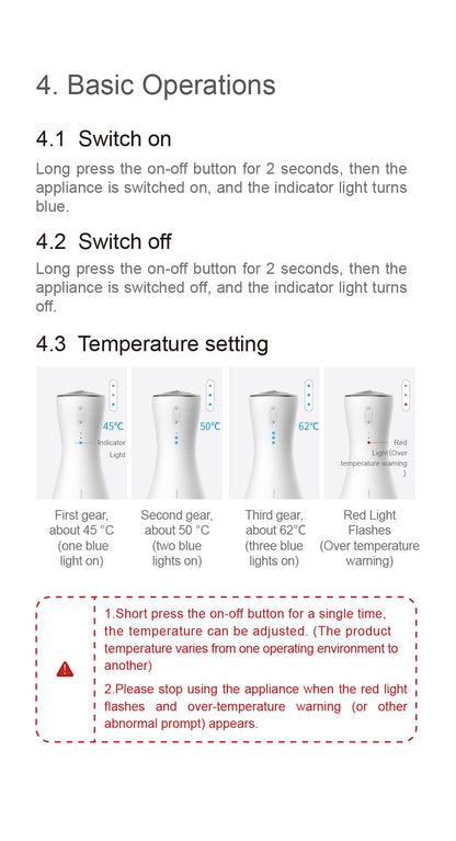 Stone Needle Massage Appliance, Cordless Edition AYS-020 official English manual page 5