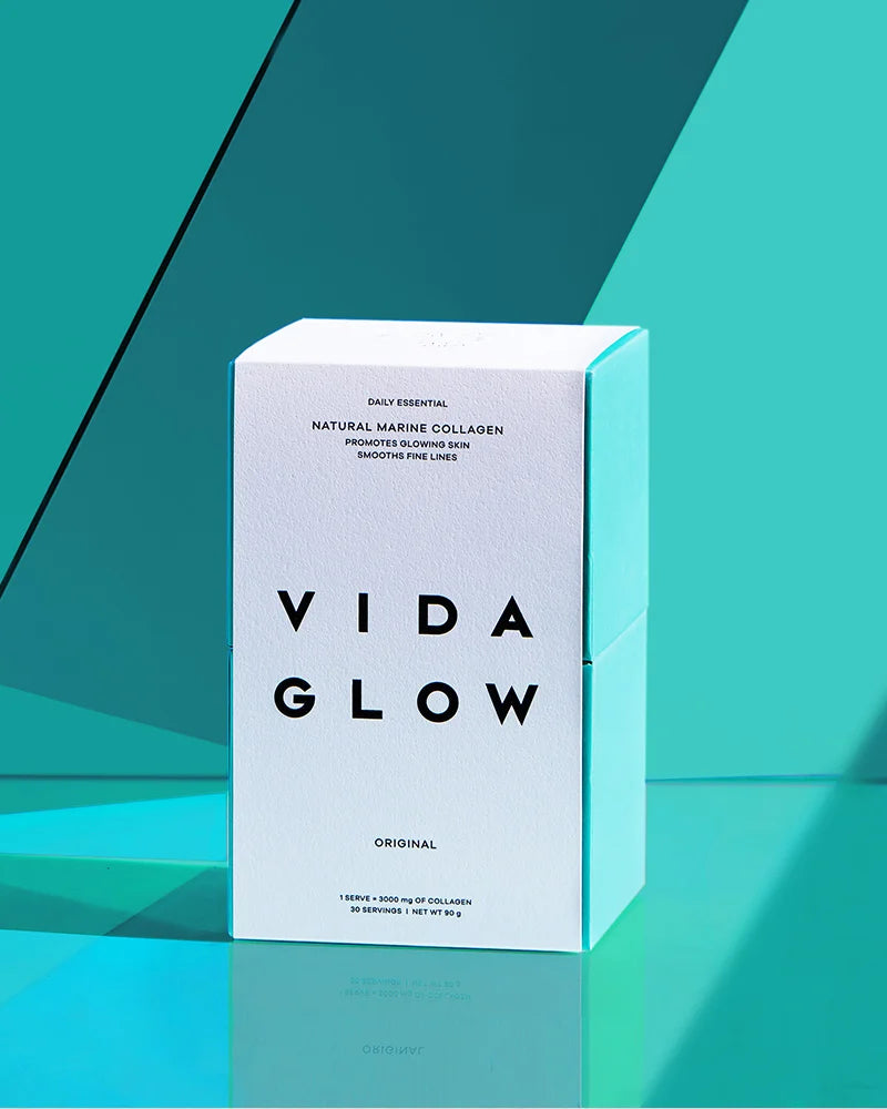 Vida Glow Natural Marine Collagen 30 sachets*3 packs Free Marine Collagen*6 sachets