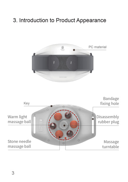 Stone Needle Automatic Abdominal Massager official English manual page 5