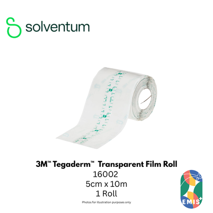 3M Tegaderm 16002 Transparent Film Roll 5cm x 10m