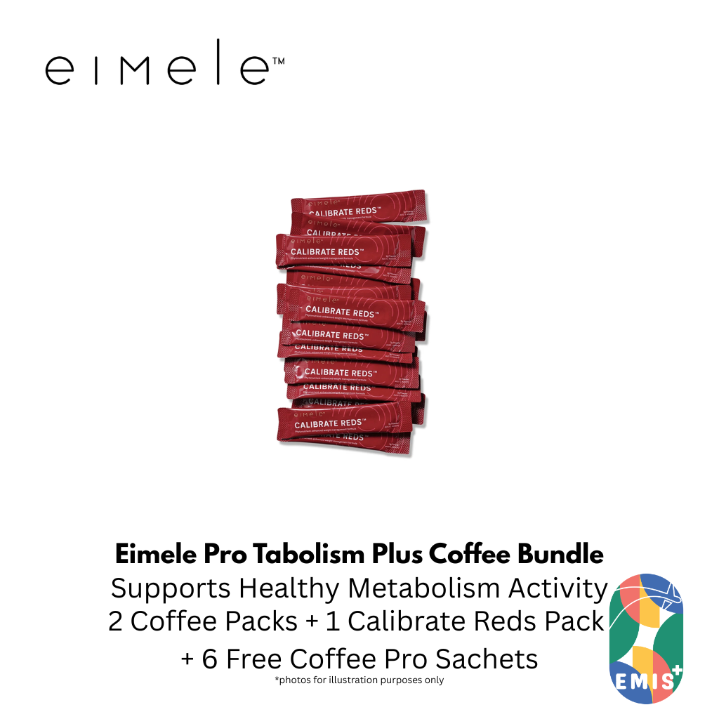 Eimele Pro Tabolism Plus Coffee Bundle with Calibrate Reds and Free Coffee Pro Sachets