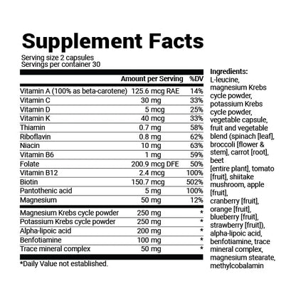 Dr. Berg Whole Food Multivitamin with Minerals - 60 Capsules for Optimal Health