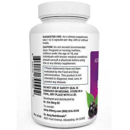 Dr. Berg Advanced Immune Support: Elderberry, Vitamin D3 & Zinc (1000mg)