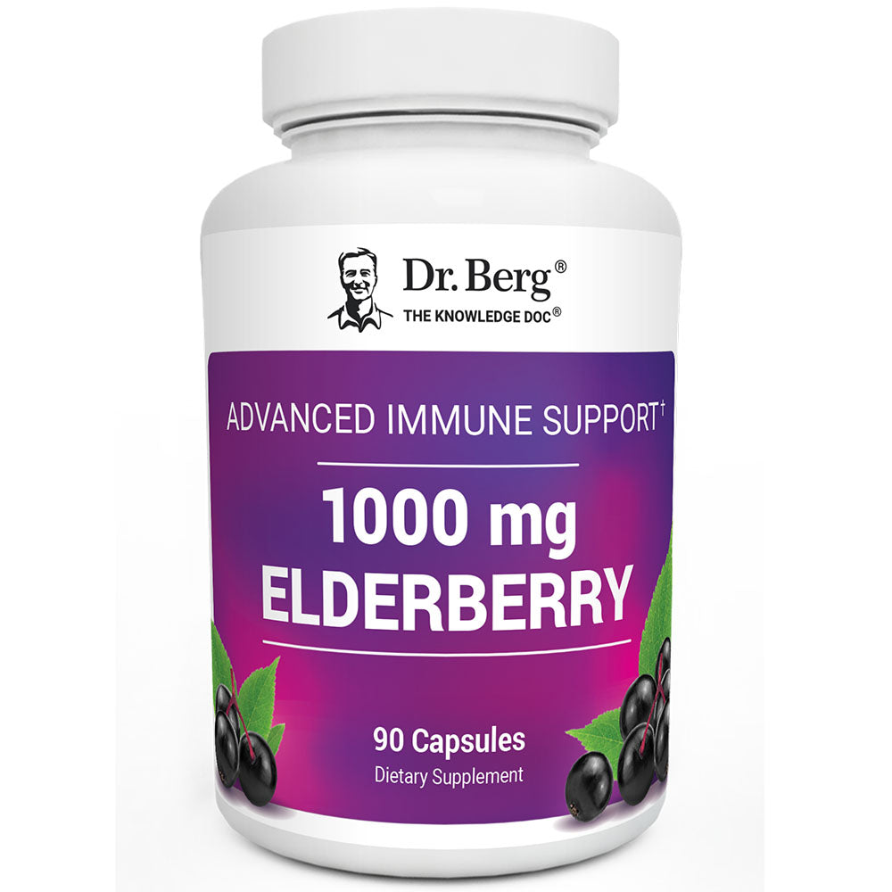 Dr. Berg Advanced Immune Support: Elderberry, Vitamin D3 & Zinc (1000mg)