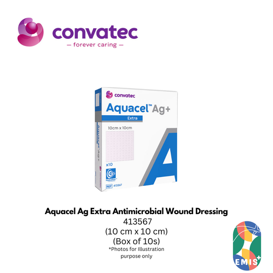 Aquacel Ag Extra Antimicrobial Wound Dressing 10 x 10 cm 413567