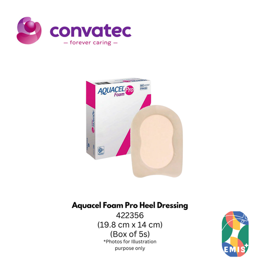 Aquacel Foam Pro Heel Dressing 19.8 x 14 cm Silicone Adhesive Wound Dressing 422356
