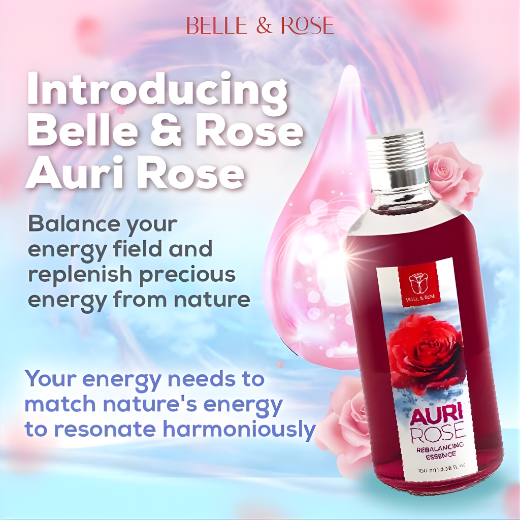 Belle and Rose Auri Rose Rebalancing Essence Energy Renewal and Holistic Wellness Support