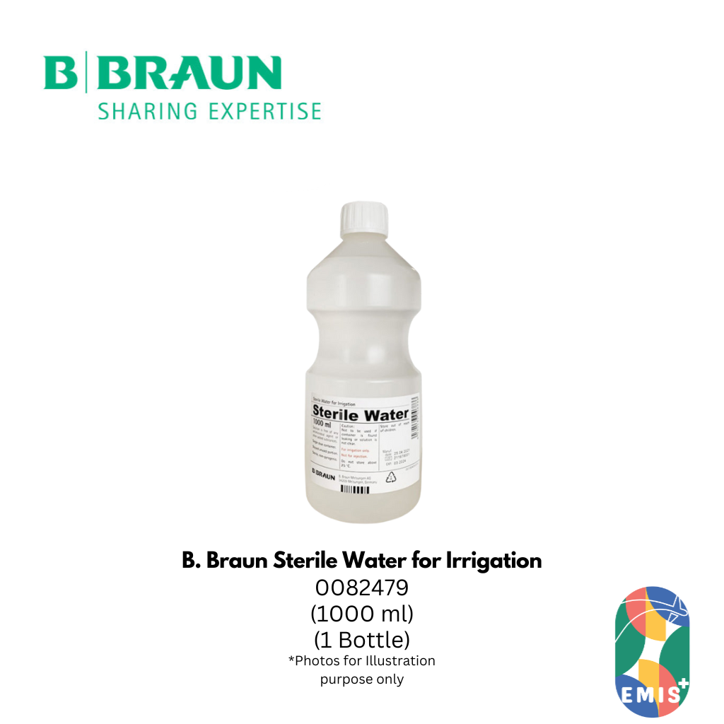 B Braun Sterile Water for Irrigation 1000 ml Plastic Irrigation Container