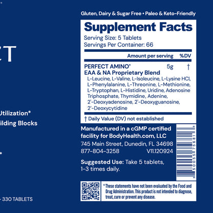 Perfect Amino Tablets NSF Certified for Sport 330ct