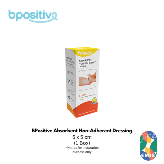 BPositive Absorbent Non-Adherent Dressing 5 x 5cm