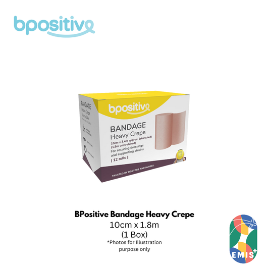 BPositive Bandage Heavy Crepe 10cm x 1.8m