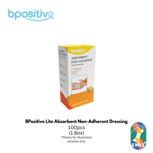 BPositive Lite Absorbent Non-Adherent Dressing (7.5 x 5 cm | 7.5 x 10 cm | 7.5 x 20 cm)
