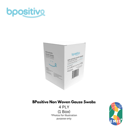 BPositive Non Woven Gauze Swabs 4 Ply Non Sterile Box of 100s