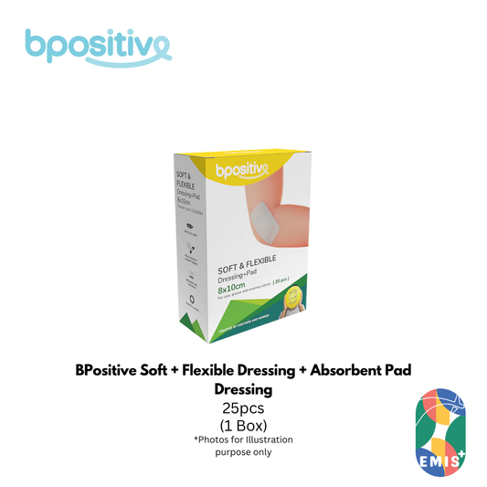 BPositive Soft + Flexible Dressing + Absorbent Pad Dressing