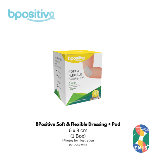 BPositive Soft & Flexible Dressing + Pad 6 x 8cm