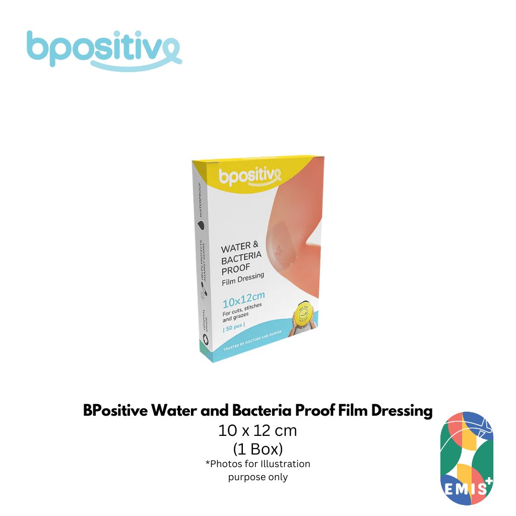 BPositive Water and Bacteria Proof Film Dressing 10 x 12cm