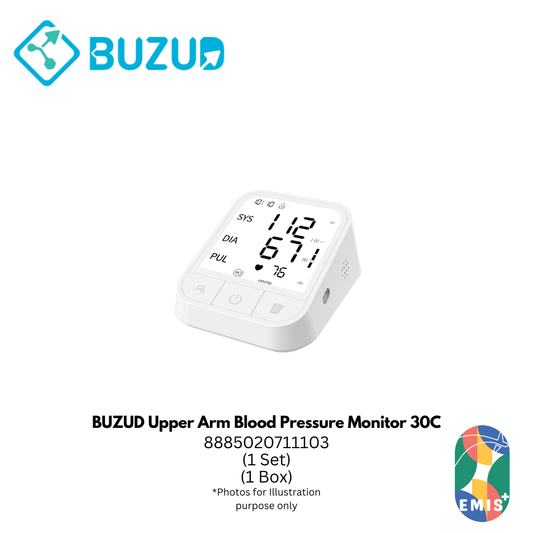 BUZUD Upper Arm Blood Pressure Monitor 30C