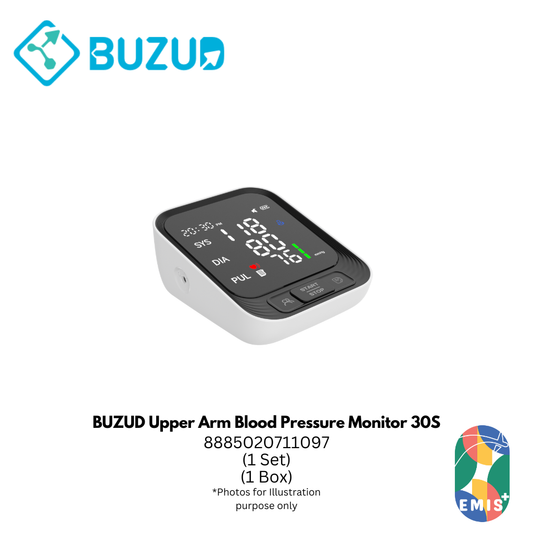 BUZUD Upper Arm Blood Pressure Monitor 30S