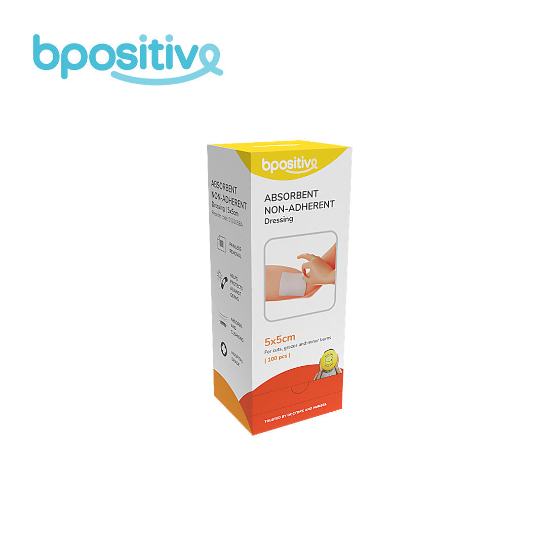 BPositive Absorbent Non-Adherent Dressing (5 x 5cm)