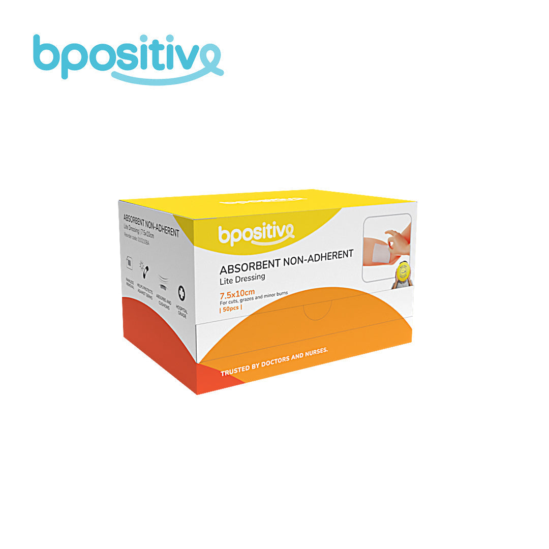 BPositive Lite Absorbent Non-Adherent Dressing (7.5 x 10cm)