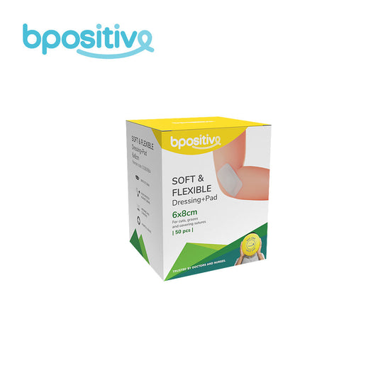 BPositive Soft & Flexible Dressing + Pad (6 x 8cm)
