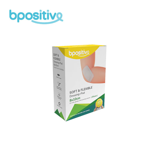 BPositive Soft & Flexible Dressing + Pad (8 x 10cm)