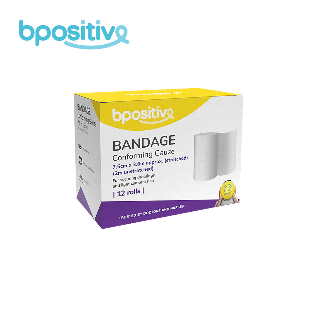 BPositive Bandage (Conforming Gauze) 7.5cm x 2m