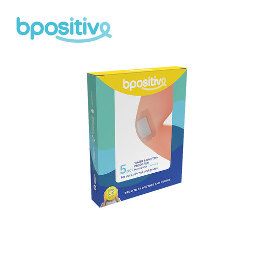 BPositive Water & Bacteria-Proof Film Dressing + Pad (4 x 5cm)