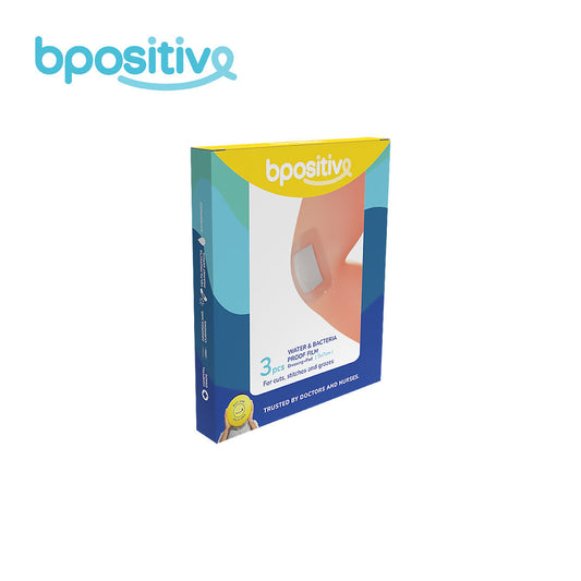 BPositive Water & Bacteria-Proof Film Dressing + Pad (5 x 7cm)