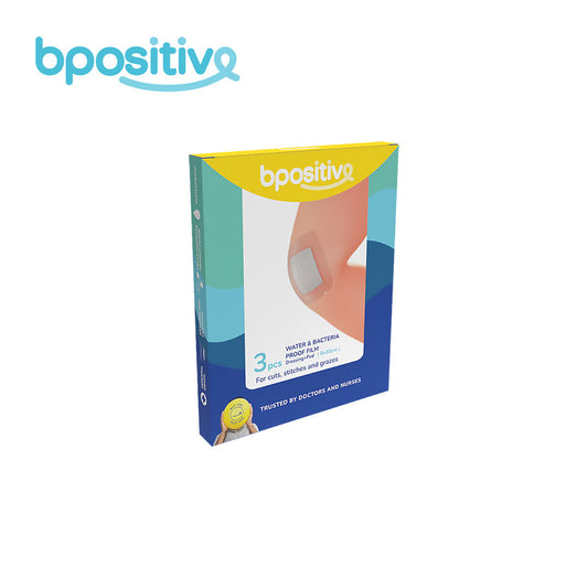 BPositive Water & Bacteria-Proof Film Dressing + Pad (8 x 10cm)
