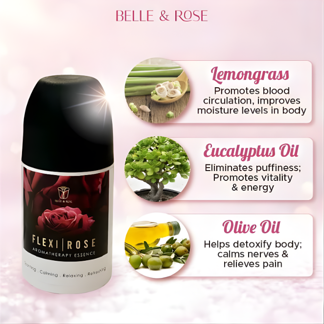 Belle and Rose Flexi Rose Aromatherapy Essence for Bone and Joint Support