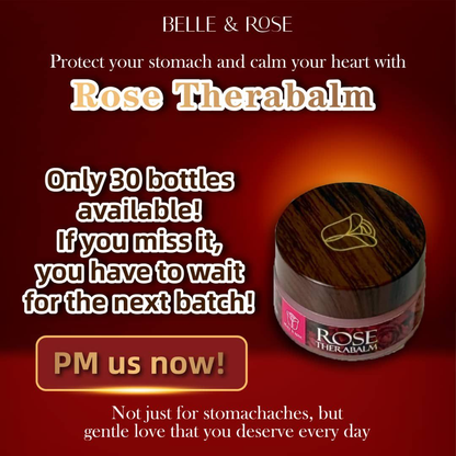 Belle and Rose Therabalm Natural Aromatherapy Balm for Stomach Comfort and Body Relaxation
