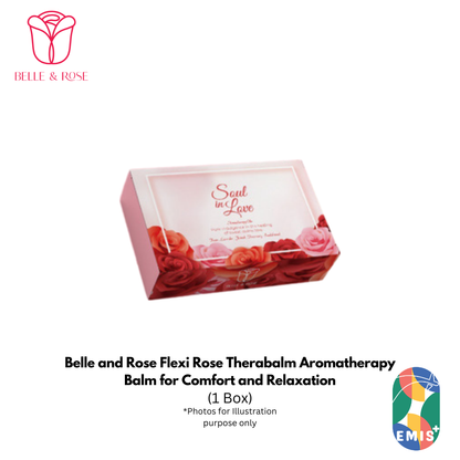 Belle and Rose Flexi Rose Therabalm Aromatherapy Balm for Comfort and Relaxation