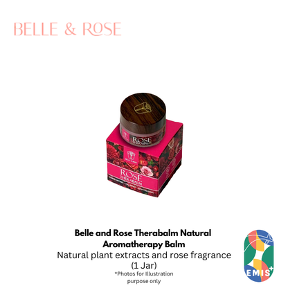 Belle and Rose Therabalm Natural Aromatherapy Balm for Stomach Comfort and Body Relaxation