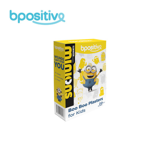 Bpositive Boo Boo Plaster Strips for Kids - Box of 20s